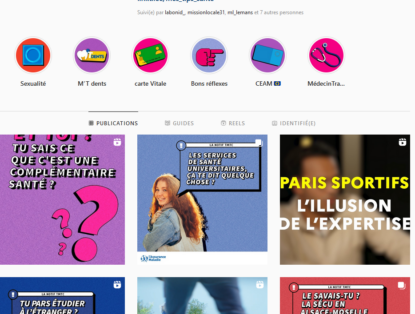 [Assurance Maladie] « Mes tips santé », le compte Instagram santé à destination des jeunes