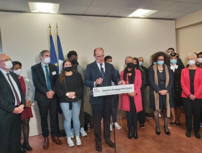 Le Premier ministre a défini les contours du Contrat engagement jeune à la Mission Locale Ivry-Vitry le 2 novembre