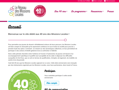 Le site dédié est en ligne #40ansML