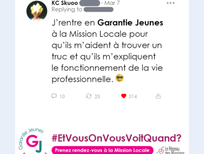 [Garantie jeunes] Lancement d’une campagne de communication digitale