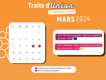 [TRAITS D’UNION] Le programme de Mars est en ligne