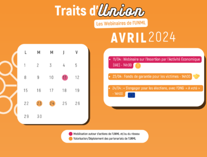[TRAITS D’UNION] le programme d’Avril est en ligne
